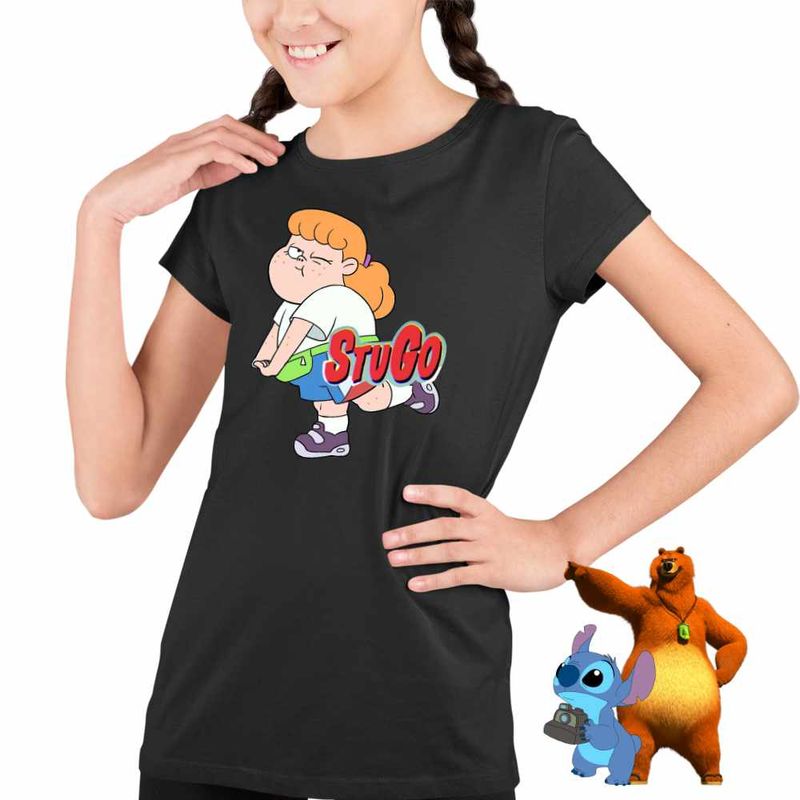 Fashion, accesorii si bijuterii - Copii - Imbracaminte copii - Tricouri copii - Tricou Copii Fete StuGo Sara Guvernare Elevi Insula CoolTrend, negru, marime XL Copii - Infinity.ro