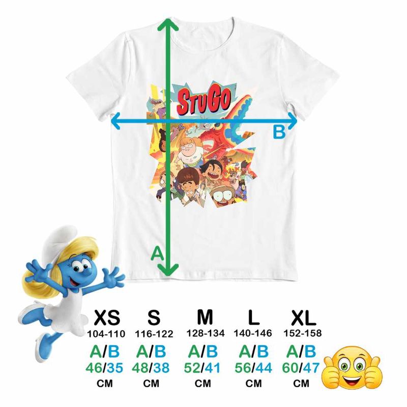 Fashion, accesorii si bijuterii - Copii - Imbracaminte copii - Tricouri copii - Tricou Copii Baieti StuGo Desen Animat CoolTrend, alb, marime M Copii - Infinity.ro