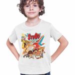 Fashion, accesorii si bijuterii - Copii - Imbracaminte copii - Tricouri copii - Tricou Copii Baieti StuGo Desen Animat CoolTrend, alb, marime M Copii - Infinity.ro