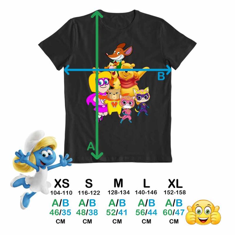 Fashion, accesorii si bijuterii - Copii - Imbracaminte copii - Tricouri copii - Tricou Copii Baieti Hamster Gretel Geronimo Winnie Super Pisicute CoolTrend, negru, marime S Copii - Infinity.ro