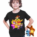 Fashion, accesorii si bijuterii - Copii - Imbracaminte copii - Tricouri copii - Tricou Copii Baieti Hamster Gretel Geronimo Winnie Super Pisicute CoolTrend, negru, marime S Copii - Infinity.ro