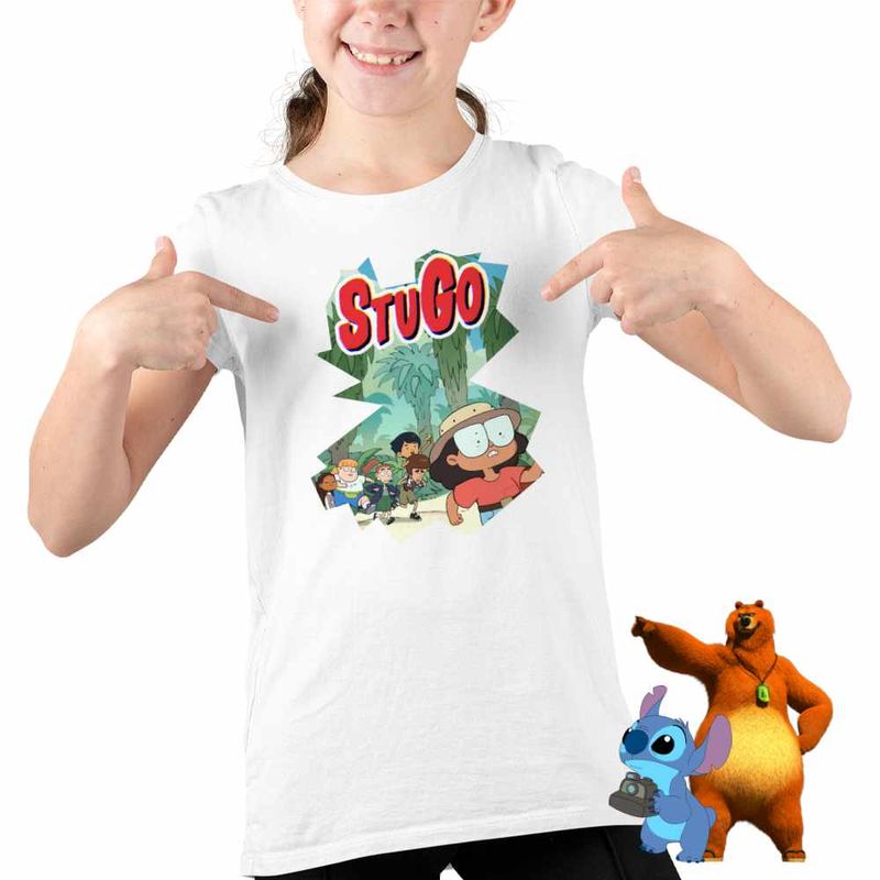 Fashion, accesorii si bijuterii - Copii - Imbracaminte copii - Tricouri copii - Tricou Copii Fete StuGo Insula Pierduta CoolTrend, alb, marime L Copii - Infinity.ro