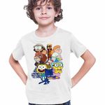 Fashion, accesorii si bijuterii - Copii - Imbracaminte copii - Tricouri copii - Tricou Copii Baieti StuGo Tung Sahur Lemingi Bunica Green Maimuta George Eroi Pijama CoolTrend, alb, marime M Copii - Infinity.ro