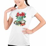 Fashion, accesorii si bijuterii - Copii - Imbracaminte copii - Tricouri copii - Tricou Copii Fete StuGo Insula Pierduta CoolTrend, alb, marime L Copii - Infinity.ro