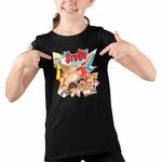 Fashion, accesorii si bijuterii - Copii - Imbracaminte copii - Tricouri copii - Tricou Copii Fete StuGo Desen Animat CoolTrend, negru, marime L Copii - Infinity.ro