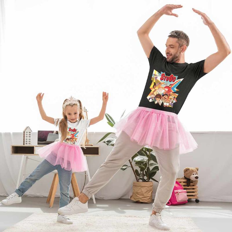 Fashion, accesorii si bijuterii - Copii - Imbracaminte copii - Tricouri copii - Tricou Copii Fete StuGo Desen Animat CoolTrend, negru, marime L Copii - Infinity.ro