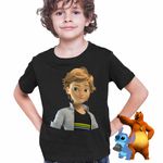 Fashion, accesorii si bijuterii - Copii - Imbracaminte copii - Tricouri copii - Tricou Copii Baieti Adrien Agreste Miraculous Buburuza Noir CoolTrend, negru, marime XS Copii - Infinity.ro