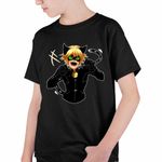 Fashion, accesorii si bijuterii - Copii - Imbracaminte copii - Tricouri copii - Tricou Copii Baieti Adrian Agreste Miraculos Adrien Motanul Negru Noir CoolTrend, negru, marime S Copii - Infinity.ro