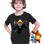 Fashion, accesorii si bijuterii - Copii - Imbracaminte copii - Tricouri copii - Tricou Copii Baieti Adrian Agreste Miraculos Adrien Motanul Negru Noir CoolTrend, negru, marime S Copii - Infinity.ro