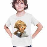 Fashion, accesorii si bijuterii - Copii - Imbracaminte copii - Tricouri copii - Tricou Copii Baieti Adrien Agreste Miraculos Adrian Motanul Noir CoolTrend, alb, marime XL Copii - Infinity.ro