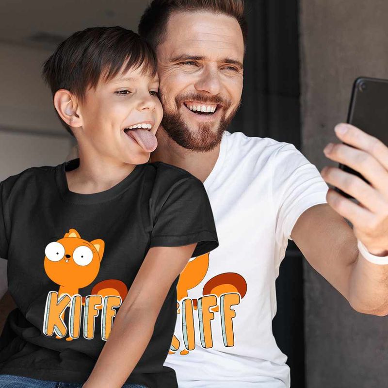 Fashion, accesorii si bijuterii - Copii - Imbracaminte copii - Tricouri copii - Tricou Copii Baieti Kiff Chatterley Desene CoolTrend, alb, marime XS Copii - Infinity.ro