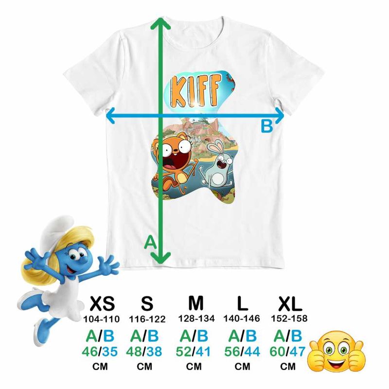 Fashion, accesorii si bijuterii - Copii - Imbracaminte copii - Tricouri copii - Tricou Copii Baieti Kiff Desene Animate CoolTrend, alb, marime M Copii - Infinity.ro