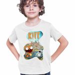 Fashion, accesorii si bijuterii - Copii - Imbracaminte copii - Tricouri copii - Tricou Copii Baieti Kiff Desene Animate CoolTrend, alb, marime M Copii - Infinity.ro
