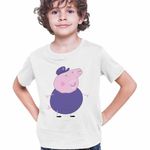 Fashion, accesorii si bijuterii - Copii - Imbracaminte copii - Tricouri copii - Tricou Copii Baieti Bunicu Purcelusa Peppa Pig CoolTrend, alb, marime XS Copii - Infinity.ro