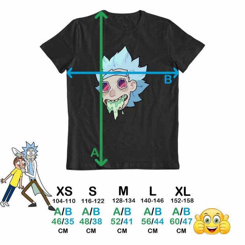 Fashion, accesorii si bijuterii - Copii - Imbracaminte copii - Tricouri copii - Tricou Copii Baieti Rick and Morty Legend, negru, marime M Copii - Infinity.ro