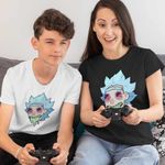 Fashion, accesorii si bijuterii - Copii - Imbracaminte copii - Tricouri copii - Tricou Copii Baieti Rick and Morty Legend, negru, marime M Copii - Infinity.ro