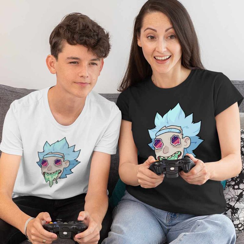 Fashion, accesorii si bijuterii - Copii - Imbracaminte copii - Tricouri copii - Tricou Copii Baieti Rick and Morty Legend, negru, marime M Copii - Infinity.ro