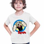 Fashion, accesorii si bijuterii - Copii - Imbracaminte copii - Tricouri copii - Tricou Copii Baieti Marinar Popeye Desene Animate Timonier, alb, marime S Copii - Infinity.ro