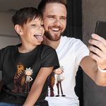 Fashion, accesorii si bijuterii - Copii - Imbracaminte copii - Tricouri copii - Tricou Copii Baieti Rick and Morty Chewbacca Star Wars, alb, marime XS Copii - Infinity.ro