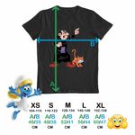 Fashion, accesorii si bijuterii - Copii - Imbracaminte copii - Tricouri copii - Tricou Copii Fete Gargamel Azrael Strumfii Vrajitor CoolTrend, negru, marime XS Copii - Infinity.ro