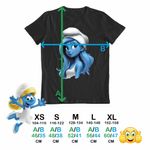 Fashion, accesorii si bijuterii - Copii - Imbracaminte copii - Tricouri copii - Tricou Copii Fete Strumfita Printesa Elf CoolTrend, negru, marime L Copii - Infinity.ro