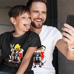 Fashion, accesorii si bijuterii - Copii - Imbracaminte copii - Tricouri copii - Tricou Copii Baieti Speedy Gonzales Capucino Asasino Bugs Bunny Betty Boop, alb, marime S Copii - Infinity.ro