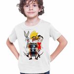 Fashion, accesorii si bijuterii - Copii - Imbracaminte copii - Tricouri copii - Tricou Copii Baieti Speedy Gonzales Capucino Asasino Bugs Bunny Betty Boop, alb, marime S Copii - Infinity.ro