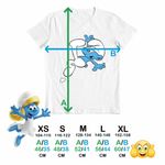 Fashion, accesorii si bijuterii - Copii - Imbracaminte copii - Tricouri copii - Tricou Copii Baieti Strumfii Neindemanaticul Impiedicatul CoolTrend, alb, marime M Copii - Infinity.ro