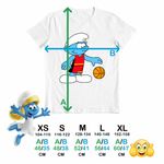 Fashion, accesorii si bijuterii - Copii - Imbracaminte copii - Tricouri copii - Tricou Copii Baieti Strumfii Baschet Strumpii CoolTrend, alb, marime S Copii - Infinity.ro