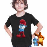 Fashion, accesorii si bijuterii - Copii - Imbracaminte copii - Tricouri copii - Tricou Copii Baieti Strumfii Papa Strumf Strunf CoolTrend, negru, marime XS Copii - Infinity.ro