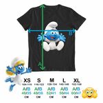 Fashion, accesorii si bijuterii - Copii - Imbracaminte copii - Tricouri copii - Tricou Copii Fete Bebe Strumf Strunf CoolTrend, negru, marime XS Copii - Infinity.ro