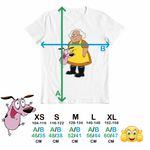 Fashion, accesorii si bijuterii - Copii - Imbracaminte copii - Tricouri copii - Tricou Copii Fete Curaj Cainele Fricos Bunica Beagle Catel, alb, marime XL Copii - Infinity.ro