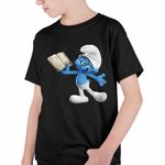 Fashion, accesorii si bijuterii - Copii - Imbracaminte copii - Tricouri copii - Tricou Copii Baieti Istetul Strumfii CoolTrend, negru, marime M Copii - Infinity.ro