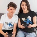 Fashion, accesorii si bijuterii - Copii - Imbracaminte copii - Tricouri copii - Tricou Copii Baieti Istetul Strumfii CoolTrend, negru, marime M Copii - Infinity.ro