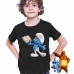 Fashion, accesorii si bijuterii - Copii - Imbracaminte copii - Tricouri copii - Tricou Copii Baieti Istetul Strumfii CoolTrend, negru, marime M Copii - Infinity.ro