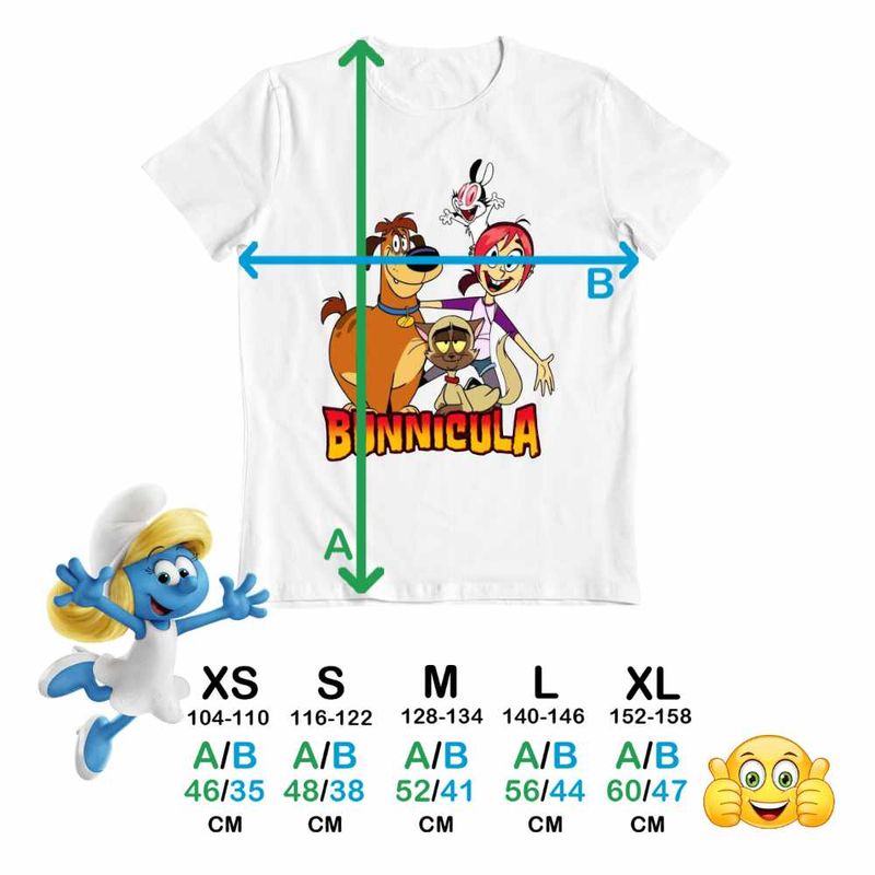 Fashion, accesorii si bijuterii - Copii - Imbracaminte copii - Tricouri copii - Tricou Copii Fete Bunnicula Draculas Vampirul Iepuras All Gang CoolTrend, alb, marime S Copii - Infinity.ro