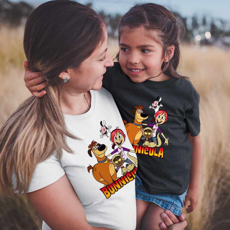 Fashion, accesorii si bijuterii - Copii - Imbracaminte copii - Tricouri copii - Tricou Copii Fete Bunnicula Draculas Vampirul Iepuras All Gang CoolTrend, alb, marime S Copii - Infinity.ro