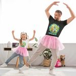 Fashion, accesorii si bijuterii - Copii - Imbracaminte copii - Tricouri copii - Tricou Copii Fete Rick and Morty Planete Spatiu, negru, marime S Copii - Infinity.ro