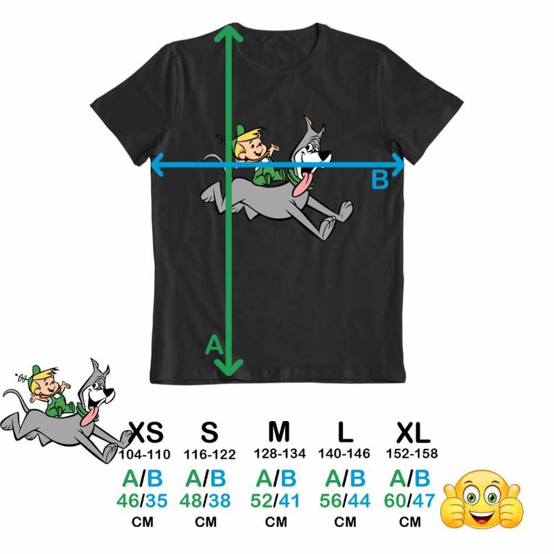 Fashion, accesorii si bijuterii - Copii - Imbracaminte copii - Tricouri copii - Tricou Copii Fete Familia Jetson Elroy Astro Catel, negru, marime XL Copii - Infinity.ro