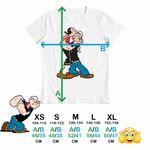 Fashion, accesorii si bijuterii - Copii - Imbracaminte copii - Tricouri copii - Tricou Copii Baieti Popeye Marinarul Olive Pupat Dragobete, alb, marime M Copii - Infinity.ro