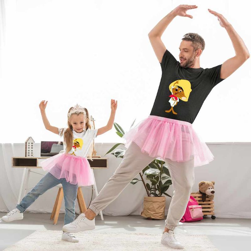 Fashion, accesorii si bijuterii - Copii - Imbracaminte copii - Tricouri copii - Tricou Copii Fete Speedy Gonzales Looney Tunes, negru, marime M Copii - Infinity.ro