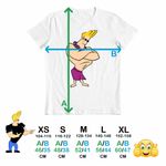 Fashion, accesorii si bijuterii - Copii - Imbracaminte copii - Tricouri copii - Tricou Copii Fete Johnny Bravo Hawaii Plaja Fitness, alb, marime M Copii - Infinity.ro