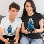 Fashion, accesorii si bijuterii - Copii - Imbracaminte copii - Tricouri copii - Tricou Copii Baieti Strumfii Scotianul Roscatul CoolTrend, negru, marime S Copii - Infinity.ro