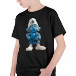 Fashion, accesorii si bijuterii - Copii - Imbracaminte copii - Tricouri copii - Tricou Copii Baieti Strumfii Scotianul Roscatul CoolTrend, negru, marime S Copii - Infinity.ro