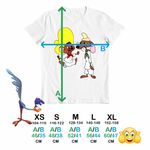 Fashion, accesorii si bijuterii - Copii - Imbracaminte copii - Tricouri copii - Tricou Copii Baieti Speedy Gonzales Slowpoke Rodriguez, alb, marime L Copii - Infinity.ro