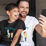 Fashion, accesorii si bijuterii - Copii - Imbracaminte copii - Tricouri copii - Tricou Copii Baieti Rick and Morty Cartoon Network, alb, marime M Copii - Infinity.ro