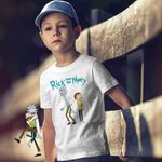 Fashion, accesorii si bijuterii - Copii - Imbracaminte copii - Tricouri copii - Tricou Copii Baieti Rick and Morty Cartoon Network, alb, marime M Copii - Infinity.ro