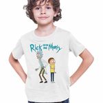 Fashion, accesorii si bijuterii - Copii - Imbracaminte copii - Tricouri copii - Tricou Copii Baieti Rick and Morty Cartoon Network, alb, marime M Copii - Infinity.ro