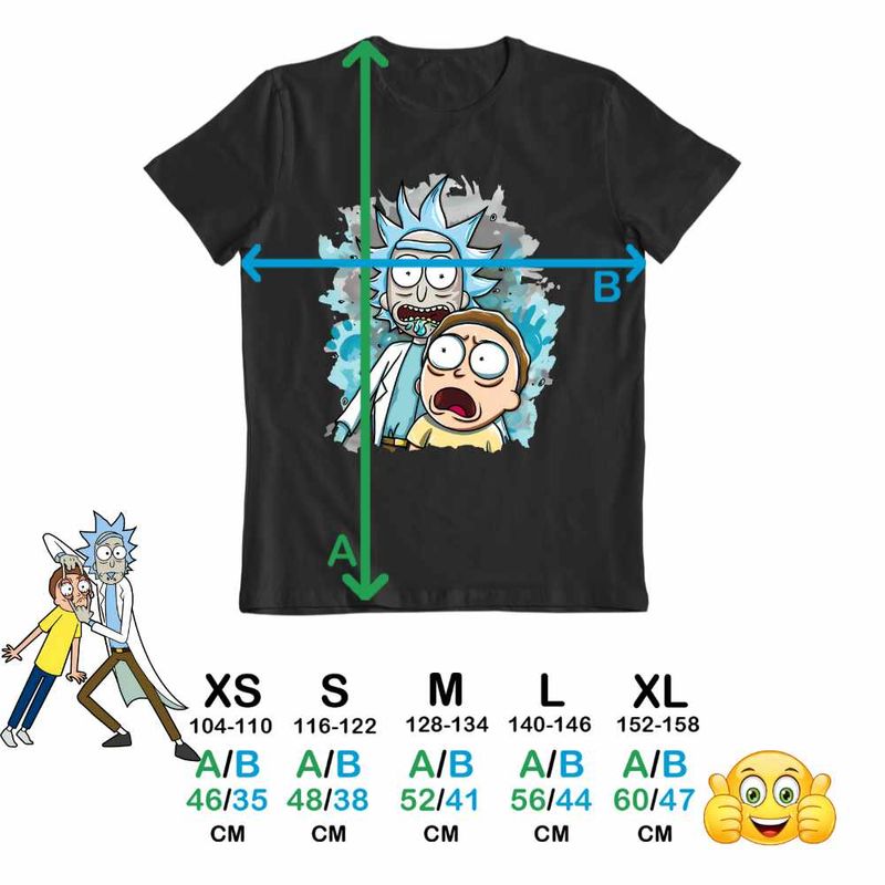 Fashion, accesorii si bijuterii - Copii - Imbracaminte copii - Tricouri copii - Tricou Copii Fete Rick and Morty Cercetator Nepot Asistent, negru, marime S Copii - Infinity.ro