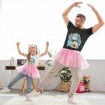 Fashion, accesorii si bijuterii - Copii - Imbracaminte copii - Tricouri copii - Tricou Copii Fete Rick and Morty Cercetator Nepot Asistent, negru, marime S Copii - Infinity.ro